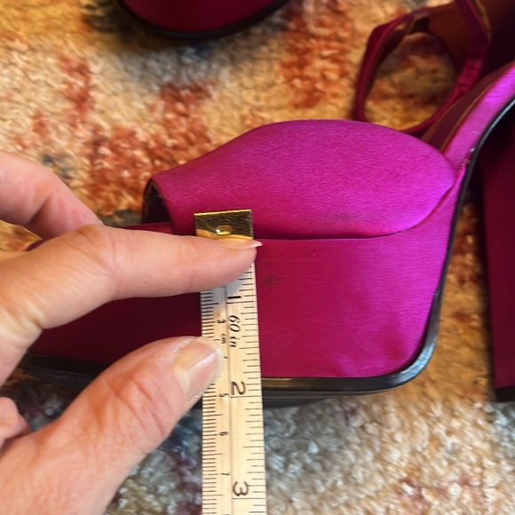 Amazing Zara Fuchsia Platform Size 39 - some wear/age - Picture 12 of 12